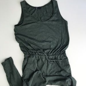 Dark Olive Green Gap Jumpsuit